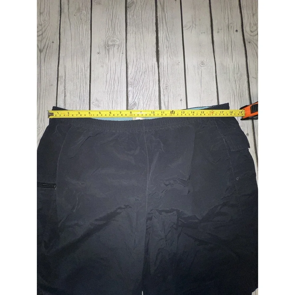 Vtg Sahalie Black Swim Shorts Bathing Suit Trunks Board Shorts  Men's Large